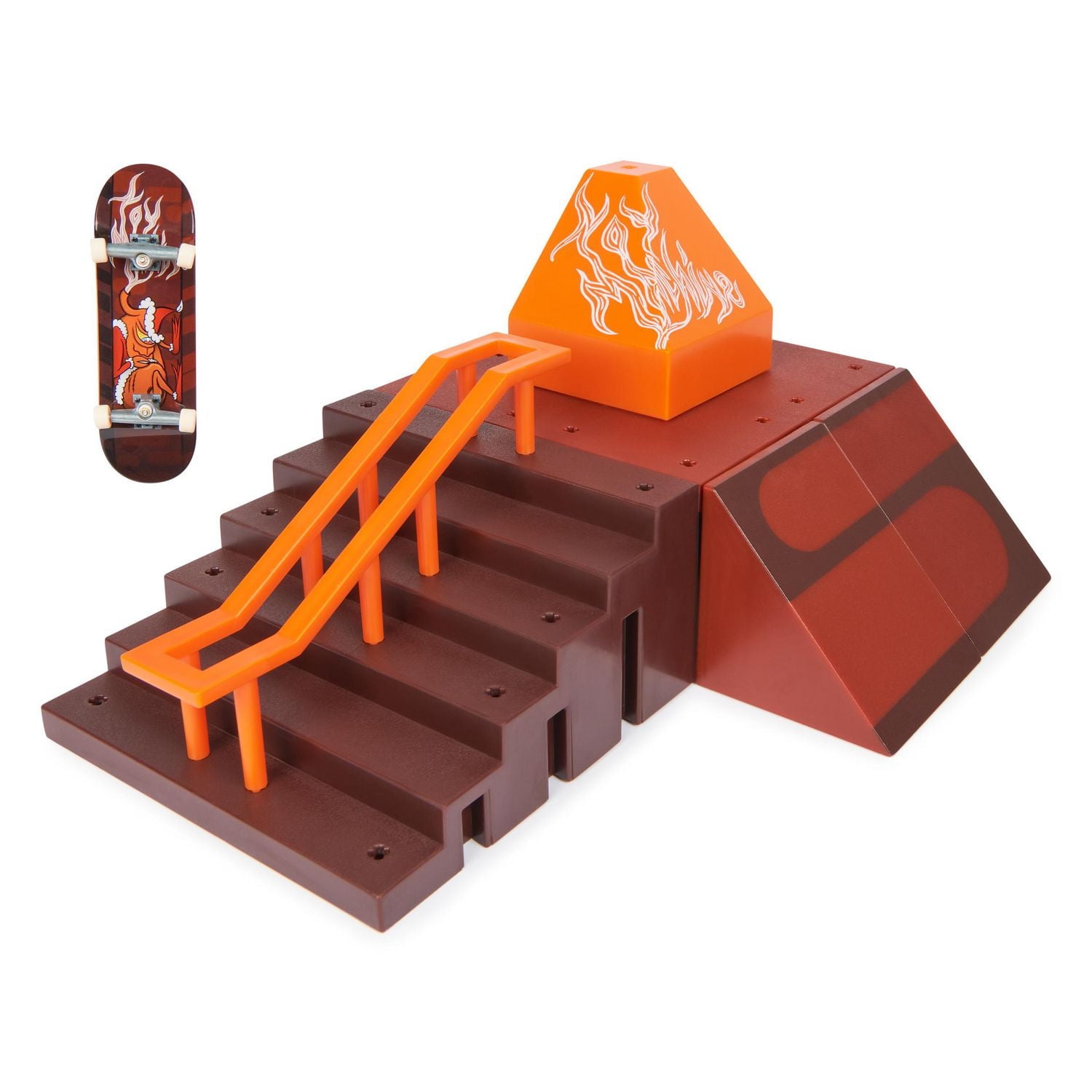 Tech Deck, Pyramid Shredder 2.0, X-Connect Park Creator, Coffret rampe personnalisable à construire avec fingerboard exclusif, jouet pour enfants à partir de 6 ans