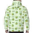 thumbnail image 5 of Bingfone Green Avocado Men'S Drawstring Hoodie Long Sleeve Pocket Sweatshirts-X-Large, 5 of 9