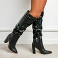 thumbnail image 2 of UngA Cowboy Boots Cowboy Boots for Women Mid Calf Fashion Cowgirl Boots Black,5.5, 2 of 7