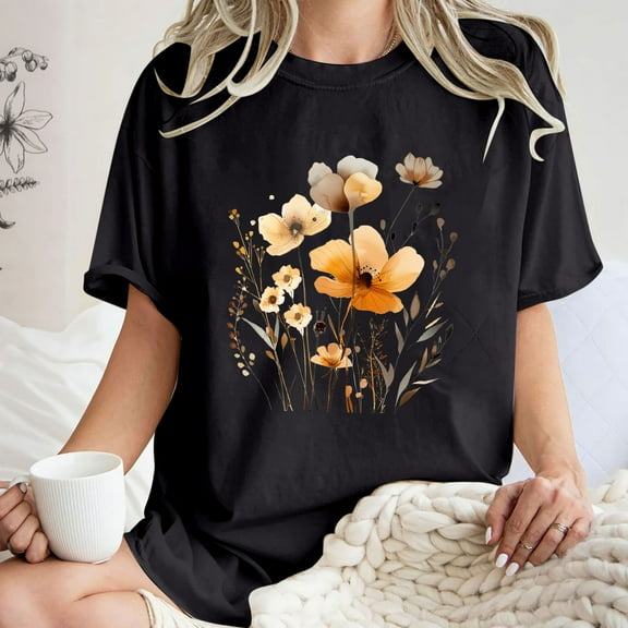 Short Sleeve Shirt TShirts Summer Oversized Graphic Tshirts for Women Oversized Tops Items Ordered by Me