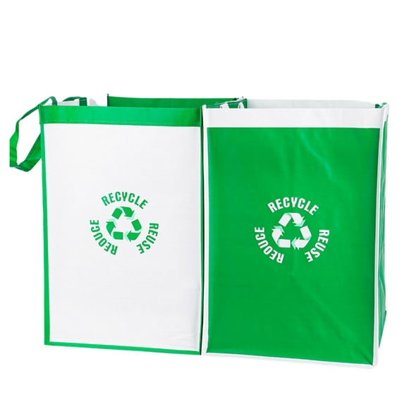 kurtrusly 2pack/lot Recycle Waste Bag With Fine Stitching Non-deforming And Tear-resistant Eco-friendly