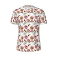 thumbnail image 5 of Wukai Rose Flowers Print Men's Short-Sleeved Mesh T-Shirt,Quick-Dry Short Sleeve Workout T-Shirt-XX-Large, 5 of 8