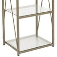 thumbnail image 3 of Mar Vista Collection Glass Storage Shelf with Matte Gold Frame, 3 of 9