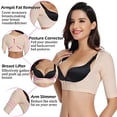 thumbnail image 4 of FITVALEN Women's Arm Compression Sleeves Upper Shapers Slimmer Post Surgery Liposuction Posture Corrector Shapewear Tops, 4 of 11