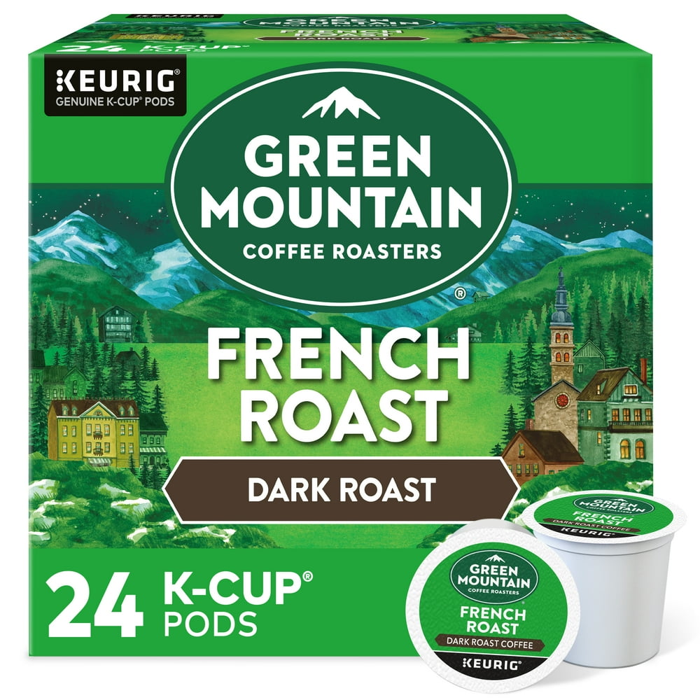 Green Mountain Coffee French Roast KCup Pods, Dark Roast, 24 Count for Keurig Brewers Walmart