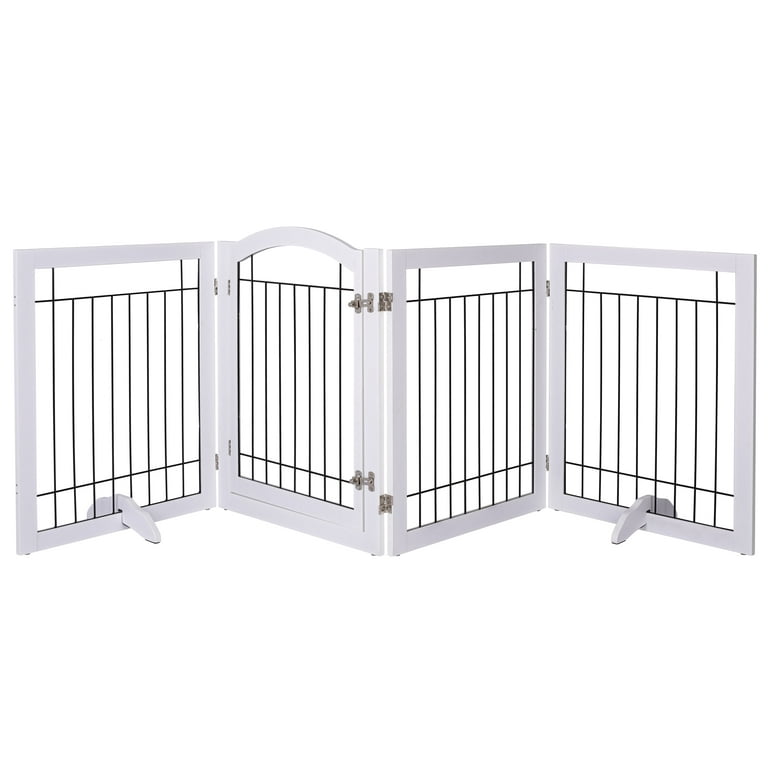 STAROUS 96-inch Extra Wide 30-inches Tall Dog gate with Door Walk