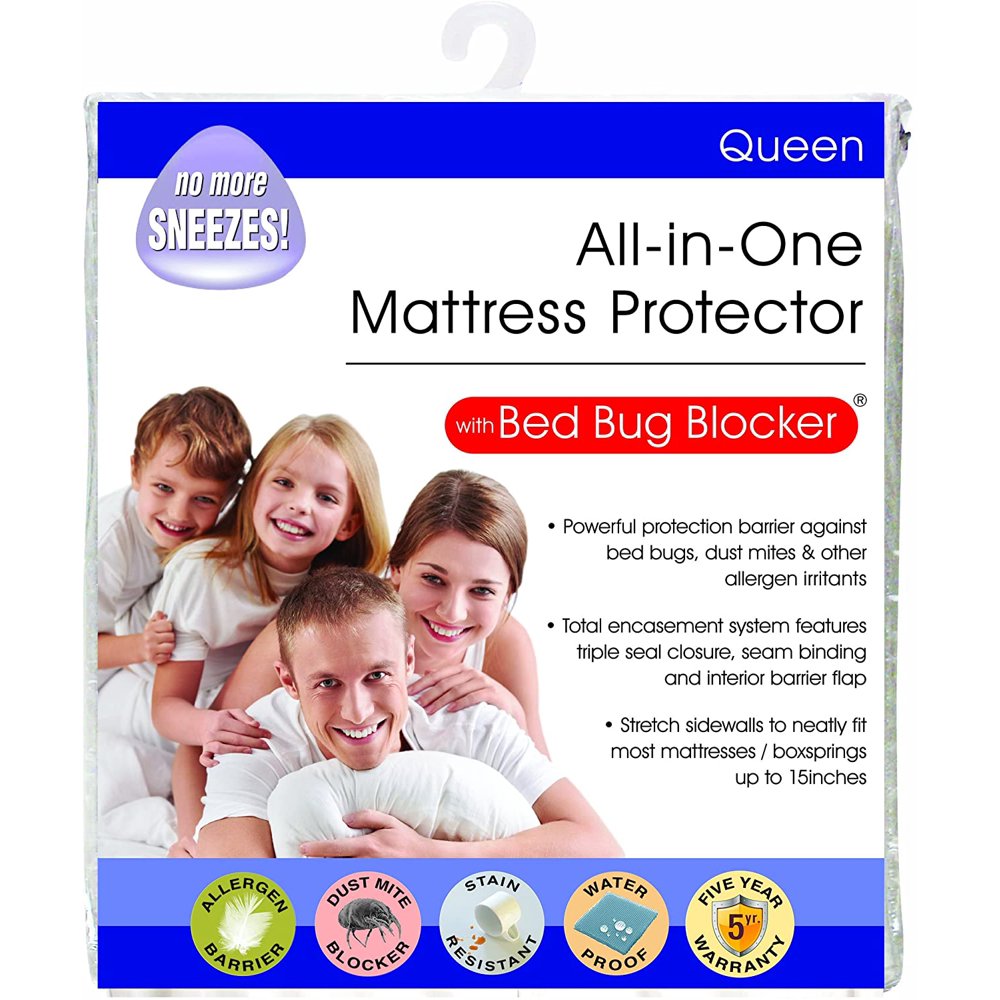 Bed Bug Blocker Hypoallergenic All In One Breathable Queen ...