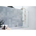 thumbnail image 5 of Glass Warehouse GW-BF-27.5-MB Vela 58-1/4" High X 27-1/2" Wide Shower Screen Frameless Tub, 5 of 7