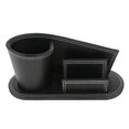 thumbnail image 2 of Portalápices PU Sunnimix Organizador de papelería de madera Negro, 2 of 8