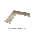 thumbnail image 3 of L Shape Kitchen Mat, Anti-slip Corner Kitchen Mats for Floor, 1 Piece L Shape Rug, Absorbent Runner in Front of Sink, Washable Floor Rugs for Home,Kitchen,Office(Beige ,59" x 59"), 3 of 6