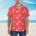 thumbnail image 6 of Picia Cartoon Rooster Gentle Cotton Regular Fit Short Sleeve Casual Hawaiian Shirt for Men-X-Large, 6 of 9