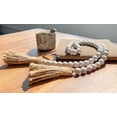 thumbnail image 7 of 39inch Wood Bead Garland Farmhouse with Tassels, Prayer Beads Garland Boho Wall Hanging Home Decor, 7 of 7