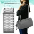 thumbnail image 4 of Sivan Health and Fitness Acupressure Mat and Pillow Set - Grounding Mat for Stress, Back & Neck Pain - Acupuncture Point Massage Mat for Muscle Relaxation, Sciatica, & Meditation - Includes Carry Bag, 4 of 6