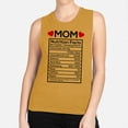thumbnail image 2 of Mom Nutrition Facts Women's Muscle Tank X-Large Antique Gold, 2 of 5