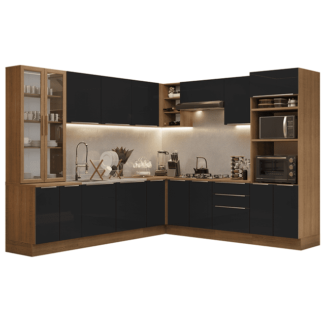 Cocina Integral Completa Armario de Vidrio Madesa MN 01