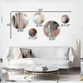 thumbnail image 4 of Designart "Captivating Circle in Rose Gold III" Modern Shapes Transitional Metal Wall Art Set of 5 Piece, 4 of 5