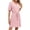 Pink, variant on CIENVNSTG Women's Fashion Dress Solided Color Spring Comfortable Holiday Dress Flowy Eye-Catching Beach Dress