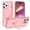 Pink, variant on Allytechgroup Military-Grade Shockproof iPhone 14 Pro Max Case, MagSafe-Compatible Apple iPhone 14 Pro Max Cover with Magnetic Back Cover & Built-in Ring Holder Kickstand for Car Mount Case,Desertgold