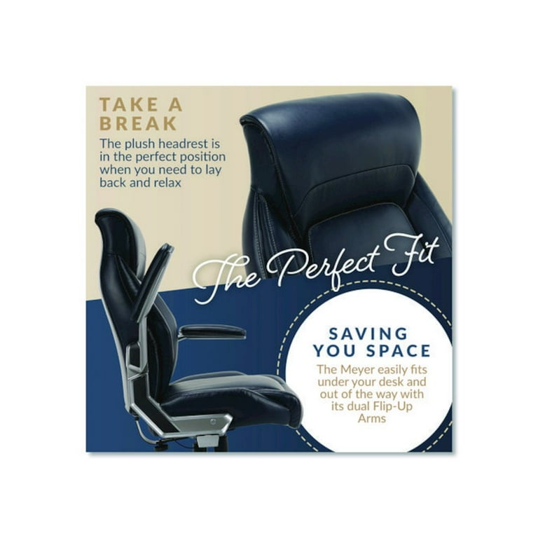 La-Z-Boy Meyer Bonded Leather Executive Chair, Supports Up La-Z-Boy Meyer Bonded Leather Executive Chair, Supports Up