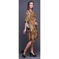 thumbnail image 4 of Bimba Robe Kaftan de Plage Courte pour Femmes, Tenue de Plage, Bikini, Robe Midi-S-L, 4 of 5
