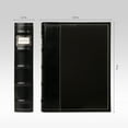 BellagioItalia CD/DVD Storage Binder Black Leather 144Disc