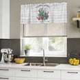 thumbnail image 5 of 2 Pack Valances for Windows, Summer Cactus Window Valances for Living Room/Bedroom/Bathroom, Farmhouse Tropical Plants Wooden Grain Light Filtering Kitchen Curtain Valance 54"W x18" L, 5 of 9