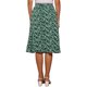 thumbnail image 3 of Faldas Midi Peasant de Mujer INSPIRE CHIC con Cintura Elástica A-Line de Estampado Floral Ditsy en Verde Palma M, 3 of 6