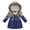 Navy, variant on Xyant Girls Winter Coat Hooded Puffer Jacket Warm Fleece Zipper Outerwear Jackets Coats (Light Purple,7-8 Years)