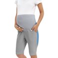 thumbnail image 6 of WBQ Women's Maternity Shorts Over Belly Pregnancy Adjustable Belt Activewear Workout Running Athletic Lounge Shorts Waffle Pajamas Shorts for Pregnant Woman with Pockets S-3XL, 6 of 7