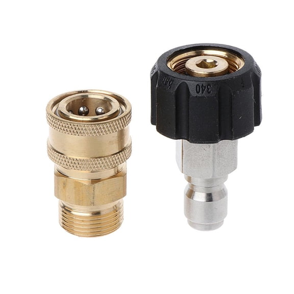 5000PSI Pressure Washer Adapter Set Quick Couplers M22 14