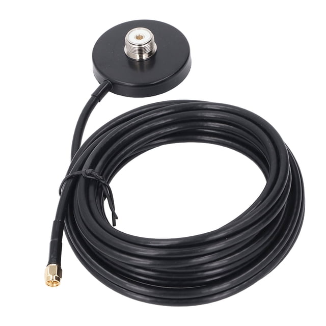 Base de Antenas Magnético de AutomÓVIL, Base de Antenas Magnéticas Magnéticas Resistentes Al Agua de Unión Sma Masculino A PL 259 SO 239 UHF HIRBRA PARA RADIO