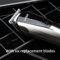 thumbnail image 4 of Cortadora de cabello eléctrica Clipper Kit de corte de cabello personal de corte automático Carga USB yeacher  Broche del pelo, 4 of 6