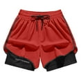 thumbnail image 3 of Xcmzpl Men Swim Trunks with Breathable Liner Quick Dry Zipper Pockets Big and Tall Swim Shorts for Board Beach Gym Running, 3 of 6
