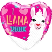 PMU Valentine’s Day Heart Shaped I Llama You 18 Inch Mylar-Foil Balloon Valentine's Day, Proposal, Special Events, Photo Props Party Decoration and Accessories (1/Pkg) Pkg/1