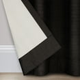thumbnail image 4 of Eclipse Samara Solid Blackout Curtains, Single Curtain Panel, 95 Inch Long Blackout Curtains, 42" W x 95" L, Black, 4 of 7
