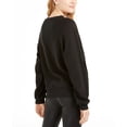 thumbnail image 2 of Rebellious One Juniors' Metallic Blessed Graphic Sweatshirt Black Size X-Large, 2 of 3