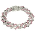 thumbnail image 5 of Collar de cadena de estilo cubano con cadena de oro grande de diamantes con labios de hip-hop de estilo europeo y americano, 5 of 5