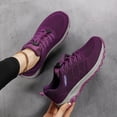 thumbnail image 5 of Mostsola Mesh Running Shoes for Women Lace up Sneakers Comfort Breathable Non-Slip Walking Shoes, 5 of 8