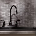 thumbnail image 2 of FASÄDE Ripple Decorative Vinyl Backsplash Panel in Crosshatch Silver (6X6 Inch Sample, 2 of 5