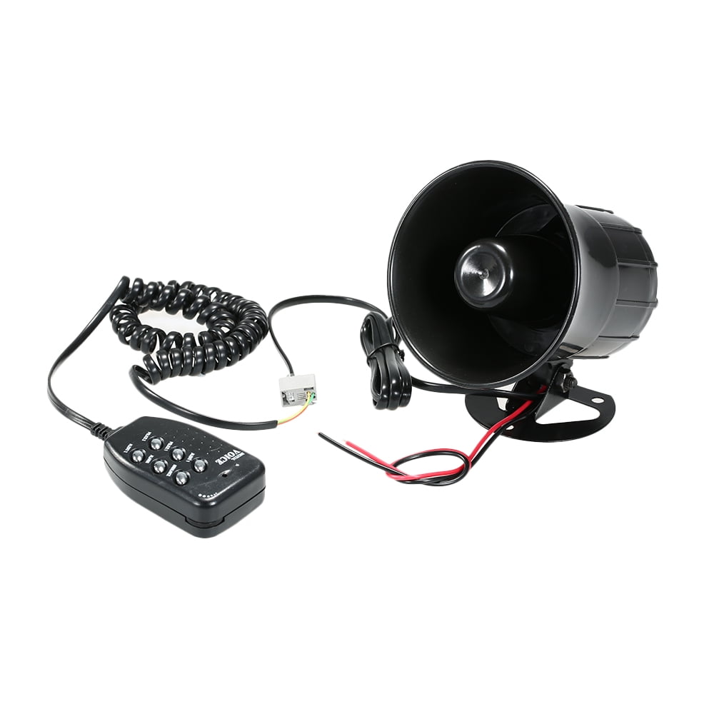 CACAGOO Car Motorcycle Megaphone 6 Tone Loud Speaker Traditional Hooter Ringing Fire Alarm Wailing Ambulance Blaring Siren