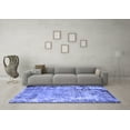 thumbnail image 3 of Ahgly Company Indoor Square Oriental Blue Industrial Area Rugs, 7' Square, 3 of 4