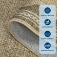 thumbnail image 3 of Scalloped Edge Indoor Area Rug Machine Washable Carpet Boho Area Rug Low Pile Decor Pet Friendly Carpet for Living Room, Home Office, Nursery, 3 of 8