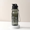 thumbnail image 3 of Sports Water Bottle, Water Bottle Sports, Plastic Water Bottle, Water Bottle Plastic, Portable Water Bottle, Water Bottle Lid, Flip Top, Water Bottle Without Straw, Black, 1 Pc, 3 of 5