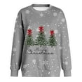 thumbnail image 3 of Merry Christmas Holiday Sweatshirts for Women 2025 Long Sleeve Crewneck Christmas Tree Graphic Sweatshirt Pullover Tops, 3 of 5