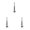 3PCS-3.74 Inch, variant on Hanging Crystal Raindrop Suncatcher - Clear Clear Acrylic Prism Hanging Ornament, Chandelier Window Decor, Halloween Ghost Drop Decor Light Reflecting Pendant for Christmas Decoration 2PC