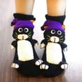 thumbnail image 2 of Womens Christmas Socks Thick Winter Warm Fluffy Cute Cartoon Socks Non Slip Funny Xmas Gift Holiday Cozy Soft Women Socks BK2 A, 2 of 4