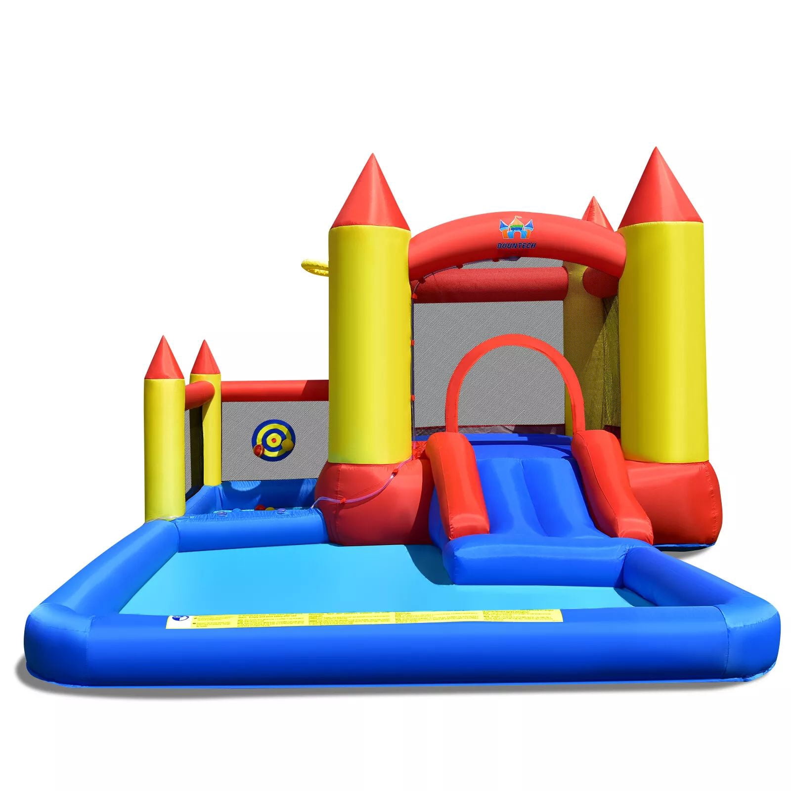 Harmijoy Inflatable Water Slide Castle Kids Bounce House Indoor & Outdoor w/ 480W Blower