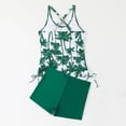thumbnail image 5 of HUAXUN Tankini Tops for Women Swimwear Full Coverage Swimsuits V Neck High Waisted Skirted Bottom Drawstring Backless Design Beachwear 2 Piece Swimsuit for Women, 5 of 5