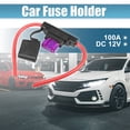 thumbnail image 2 of Unique Bargains 2 Set DC 12V 8 Gauge Car in Line ATC Blade Style Inline Fuse Holder with 100A Fuse, 2 of 7