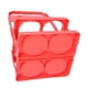 thumbnail image 2 of 2X Portabebidas de Plástico Plegable con 4 Orificios, Portabebidas Reutilizable con Asa Portabebidas Portátil Rojo, 2 of 5